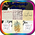 Escribir caligrafia icono