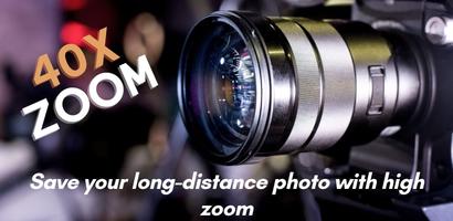 40x Zoom Camera Affiche