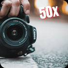 50x Zoom Camera Ultra HD アイコン