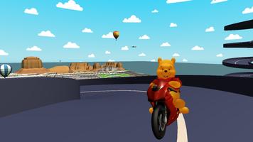Winni the Poo Bike Racing Plakat