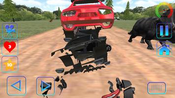 Car Racing in Dinos پوسٹر