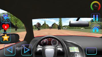 Car Racing in Dinos اسکرین شاٹ 1