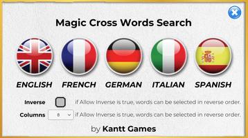 Magic Cross Words Search Affiche