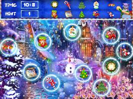 Objets cachés Jeux de puzzle de vacances de Noël capture d'écran 1