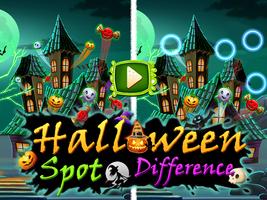 Halloween Spot La différence :  des différences Affiche