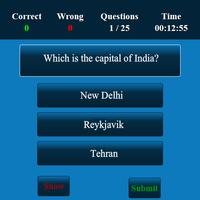 Capital Test MCQ screenshot 1