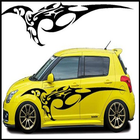 Car Cutting Sticker Design ikon