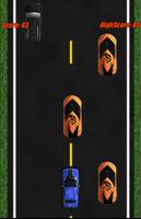 Car Driving 2D Road Affiche
