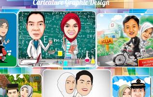 پوستر Caricature graphic design