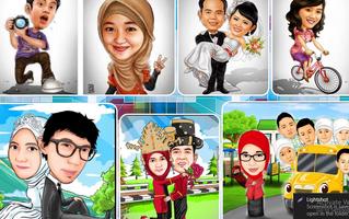 برنامه‌نما Caricature graphic design عکس از صفحه