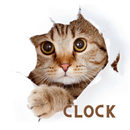 Cat Clock app.digital clock APK
