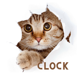 Cat Clock app.digital clock