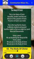 Catholic Communion Mass Songs تصوير الشاشة 3