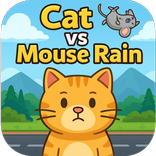 Cat vs Mouse Rain: Chase Fun