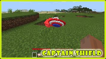 Captain Shield Mod Minecraft تصوير الشاشة 1