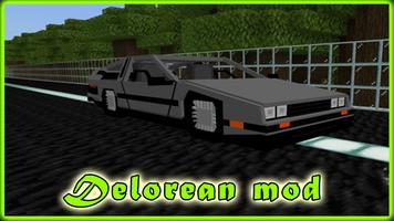 Delorean Cars mod for MCPE Poster