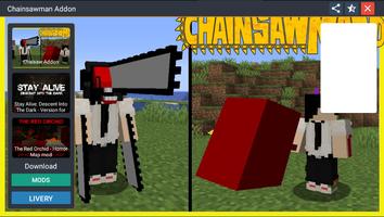chainsaw man minecraft  Addon capture d'écran 3
