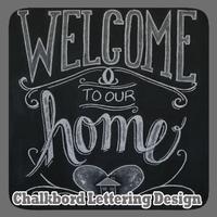 Chalkbord Lettering Design poster
