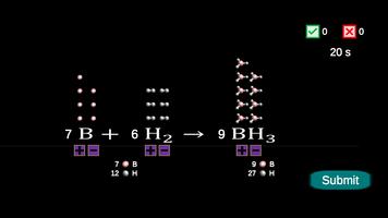 Ecuaciones químicas - juego captura de pantalla 1