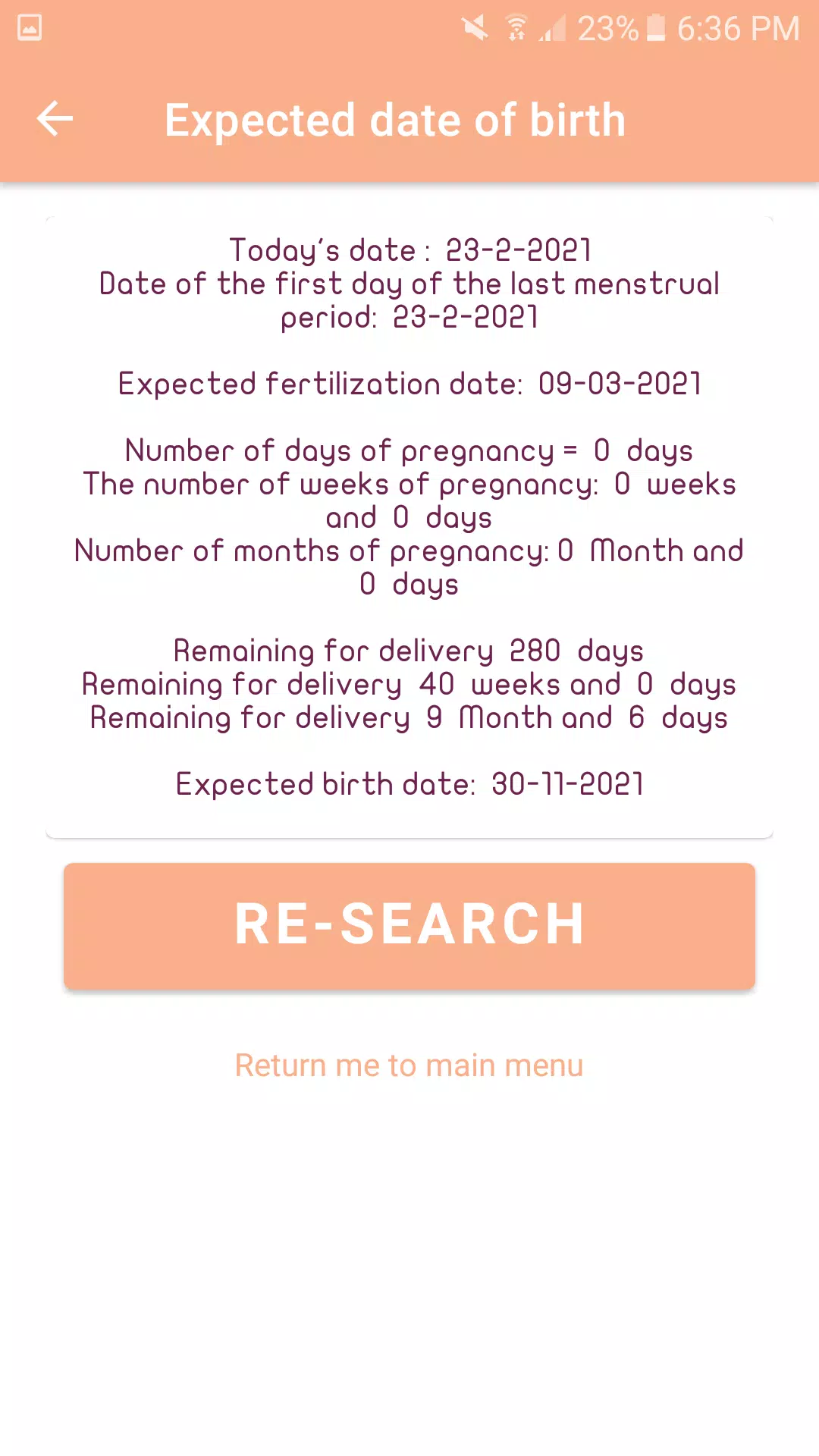 expected date of delivery ( due date calculator ) APK for Android Download