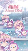 Chibi Anime Wecker App Plakat