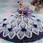 crochet barbie princess gown icône