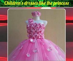 Les enfants se déguisent comme une princesse Affiche
