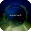 Blue Ubuntu Clock Widget