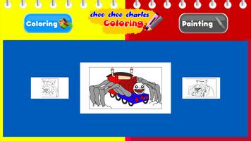 Coloring of choo choo charles الملصق