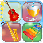 1 Memory games: Musical instruments matching icône