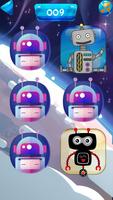 Memory matching games - Space Robots पोस्टर