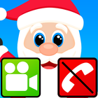 fake call video Christmas game-icoon
