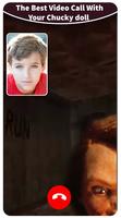 fake live chat and call Scary  الملصق