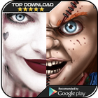 Chucky vs Harley Quinn Wallpaper HD icône