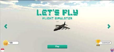 Let's Fly Flight Simulator Plakat