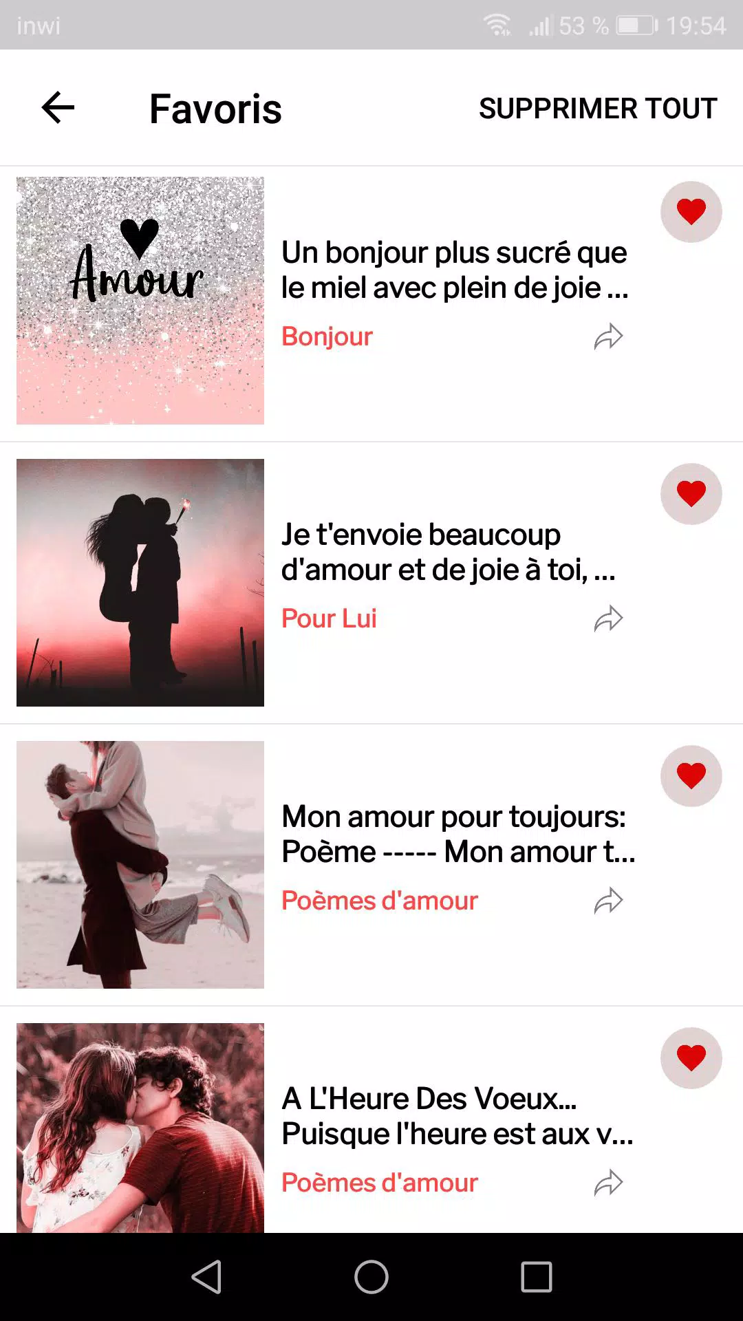 Citation Amour Sms Romantique For Android Apk Download