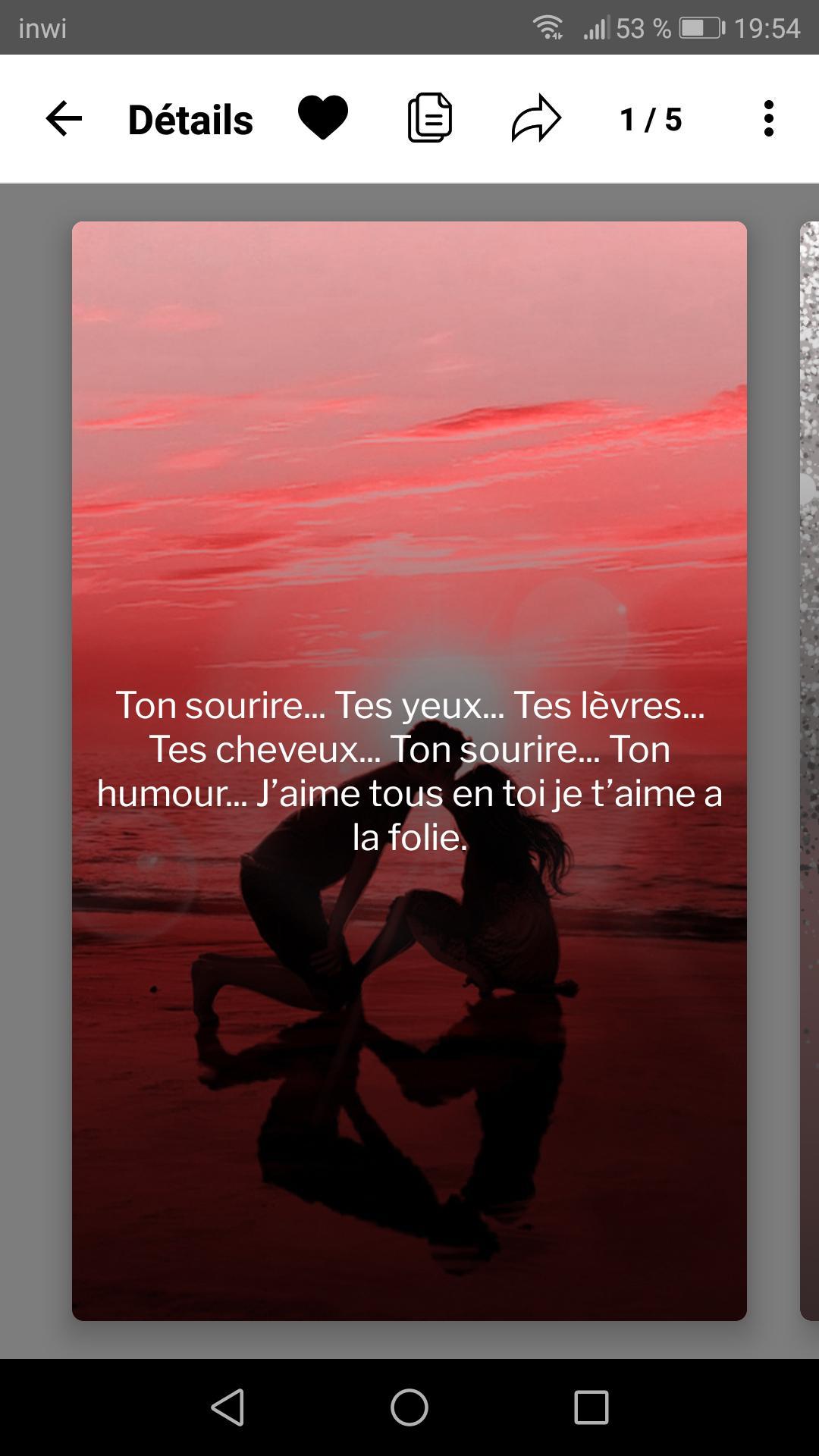 Citation Amour Sms Romantique For Android Apk Download