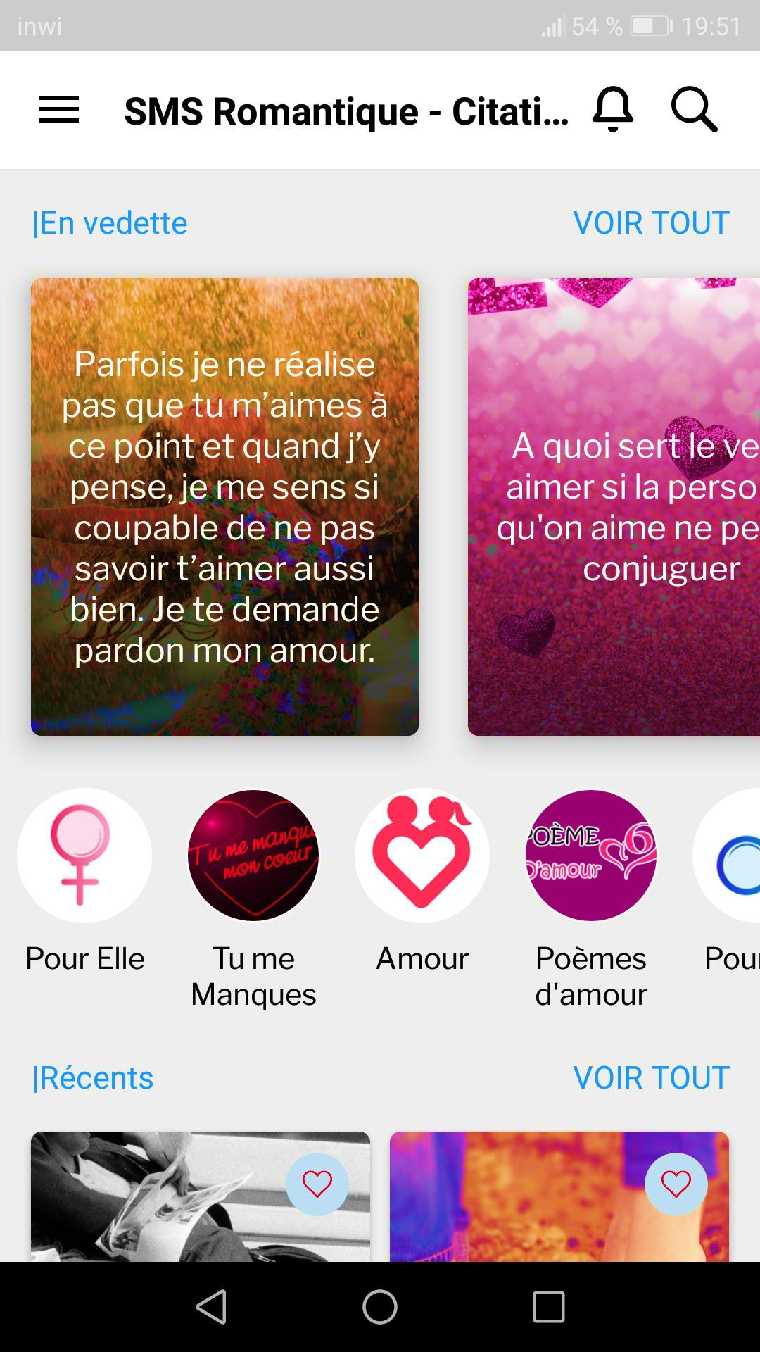 Citation Amour Sms Romantique For Android Apk Download
