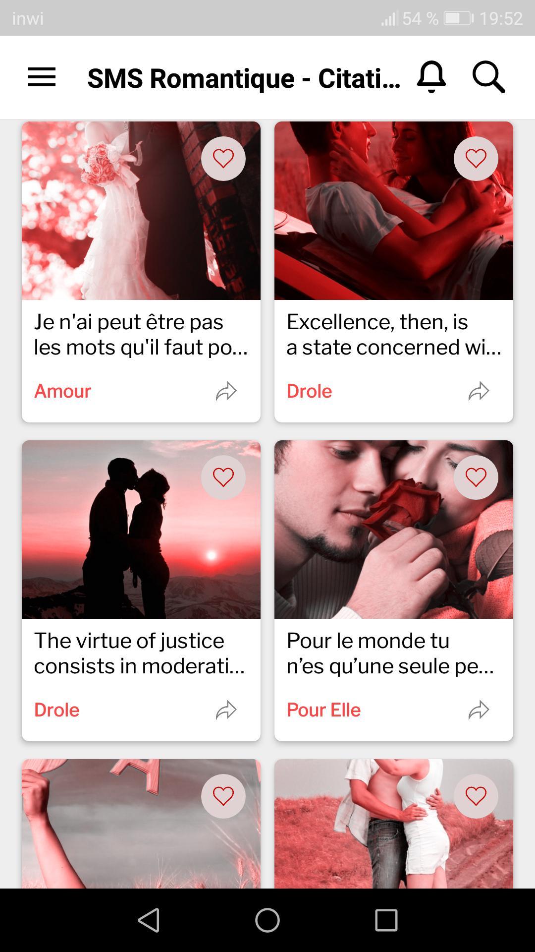 Citation Amour Sms Romantique For Android Apk Download
