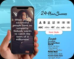 24 Hour Success Quotes For luxury Life Photo Maker Ekran Görüntüsü 3