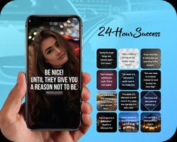 24 Hour Success Quotes For luxury Life Photo Maker Ekran Görüntüsü 1