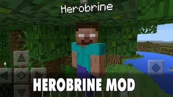 Herobrine Mod постер