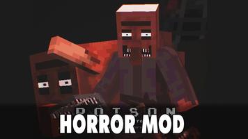 Horror Maps Mod for Minecraft постер