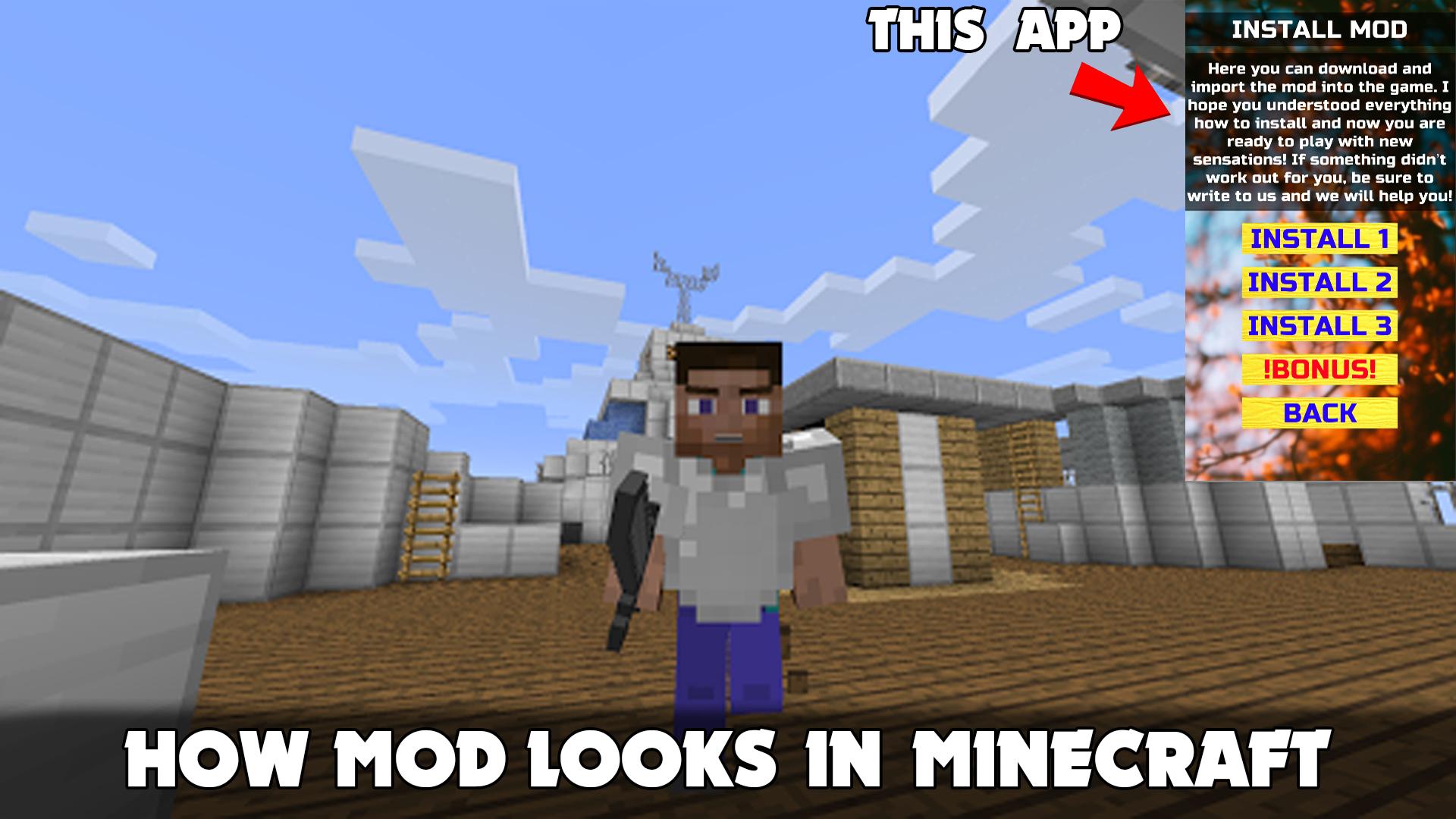 Download animation mods for Minecraft PE