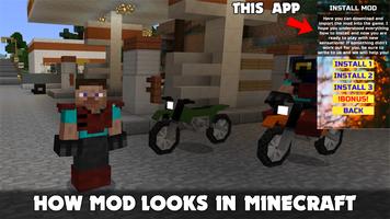 Motorbike Mod Minecraft captura de pantalla 1