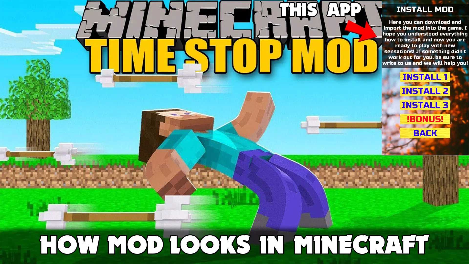 Time stop mod for Minecraft PE APK for Android Download