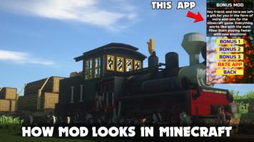 Train Mod for Minecraft PE постер