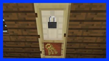 Camouflage Door Minecraft Mod الملصق