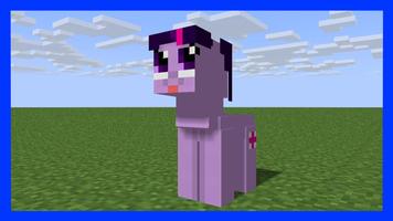 Pony Horses Mod Minecraft Affiche