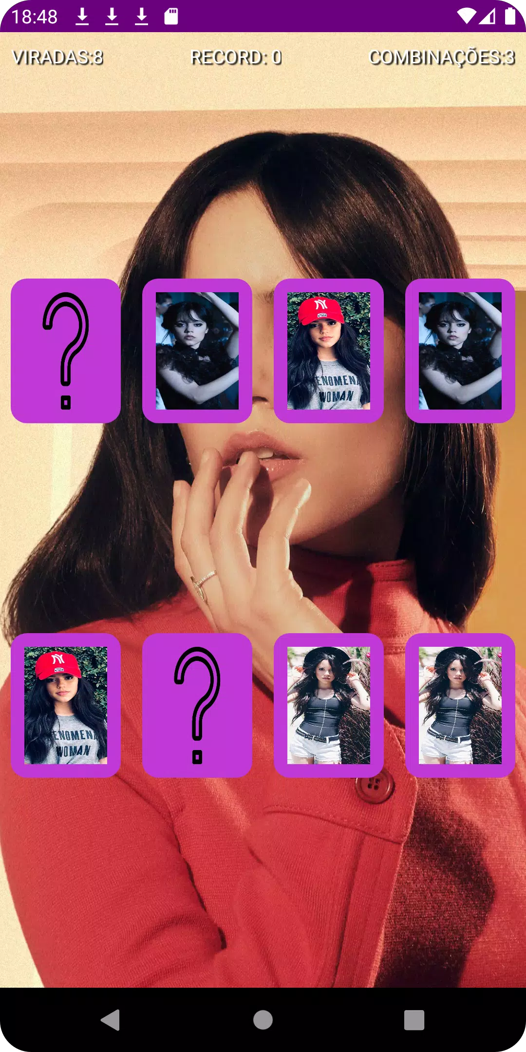 Jogo da Memória Jenna Ortega